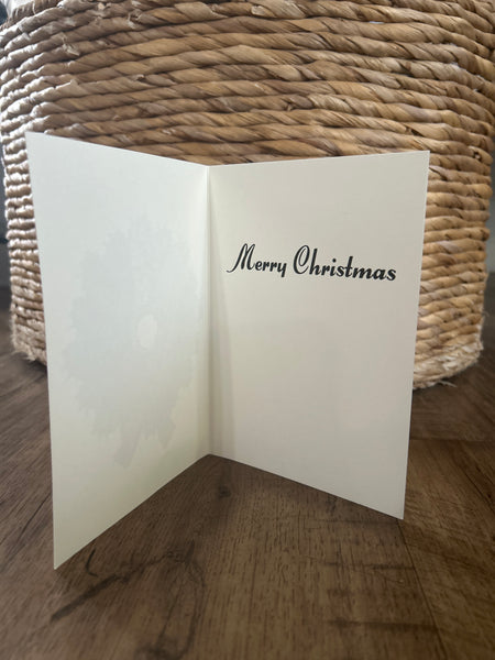 (Single) Christmas Card- Seahorse Wreath